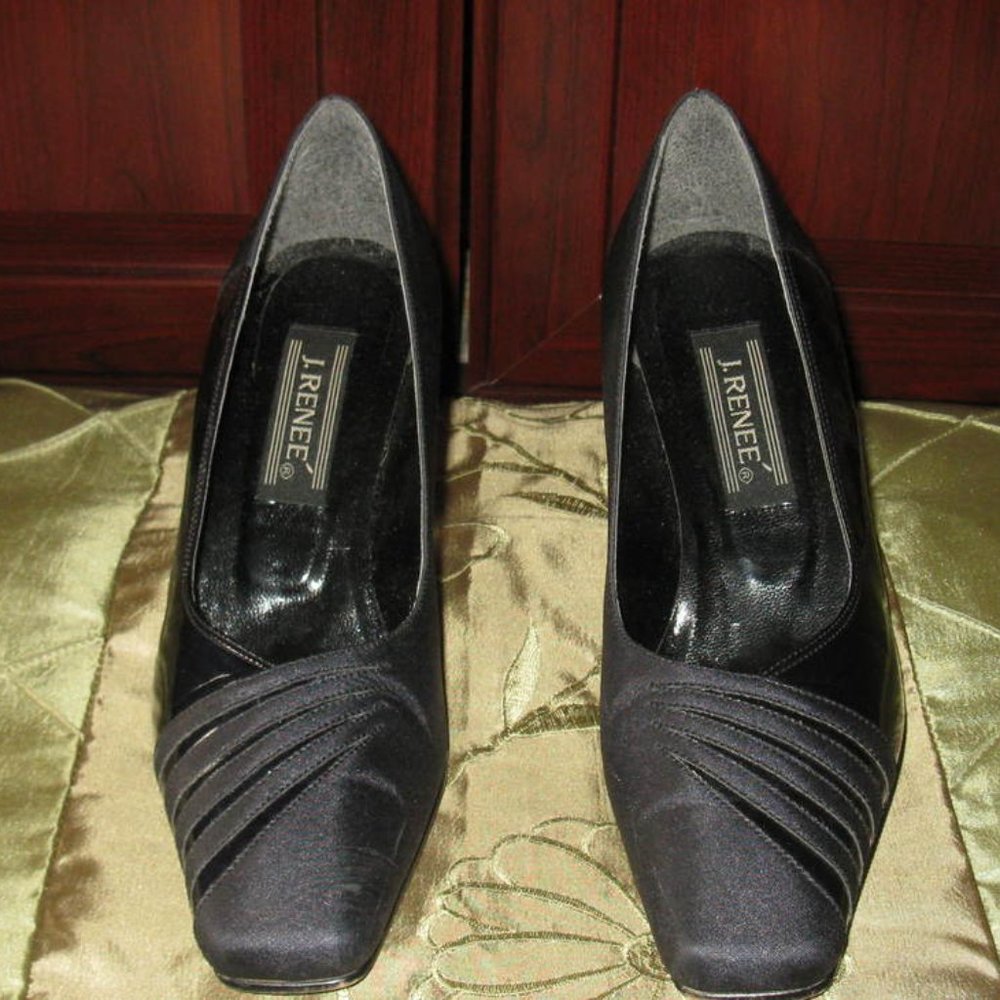Women Pumps High Heels J. Renee Navy Blue 7.5 Medium